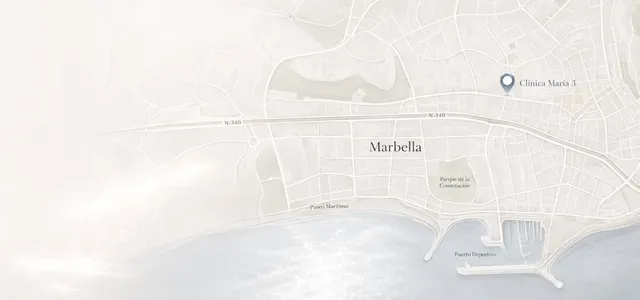 Mapa de localización de Clínica María 3 en Marbella, Av. Ricardo Soriano 36